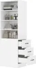 Schmales Bücherregal 180cm, seitliche Schubladen, Produktbild-Vorschau 9