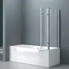 doporro Paroi de Baignoire 70x130x140cm Pare Baignoire Fixe Voir les images du produit 1