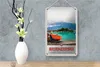 Blechschild Reise 12x18cm Brienzersee Schweiz Boot Gebäude Produktbild-Vorschau 4