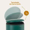 CASABEL Cubo de basura de cocina redondo 30L, acero Vista previa de la imagen del producto 8