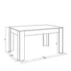 EXO Tavolo da Pranzo, 140x90x76cm, Per 6 persone, Tavolo Anteprima dell’immagine prodotto 4