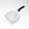A deep fryer basket with a black handle is shown against a white background. Produktbild-Vorschau