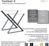 2 x Tischgestell Tischkufen Tischuntergestell Tischbeine X Produktbild-Vorschau 2