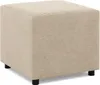Sitzpouf für das Wohnzimmer 50 x 50 cm, Cord - Beige Produktbild-Vorschau 1