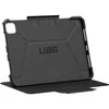 The back of a black tablet case with a textured interior and a folded-over front cover. Produktbild-Vorschau