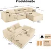 COMHOMASofa Big-Sofa, L-förmige Sofa, Couch Ecksofa, Produktbild-Vorschau 7