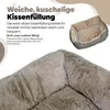 Hundebett, Hundekissen in Leinenoptik, Hundekorb, erhöhte Produktbild-Vorschau 6