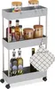 Relaxdays Nischenwagen, Kunststoff, HBT: 70 x 15,5 x 40,5 Produktbild-Vorschau 1