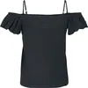 RED by EMP Damen schwarzes T-Shirt mit Cold-Shoulder L Produktbild-Vorschau 2