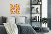 MuchoWow® Poster Rosa - Orange - Formen - Muster 50x50 cm - Produktbild-Vorschau 4