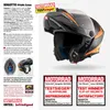 Kask Bogotto FF404 Ezion flip-up, czarny mat/pomarańczowy, Podgląd zdjęcia produktu 9