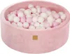 MeowBaby Puderrosen Bällebad rund 90x30cm, bälle: Produktbild-Vorschau 1