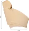A beige fabric bunion corrector is shown against a white background. Dimensions are indicated by arrows and text. Voir les images du produit