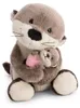 Kuscheltier Otter mit Kind NICI GREEN Produktbild-Vorschau 1