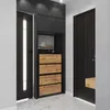 STIV Möbel | Schuhschrank 2-teilig mit Klappen | Schwarz Produktbild-Vorschau 4