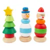 Small Foot - Tour à empiler en bois figurine de Noël, par Voir les images du produit 1