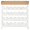 Weinschrank Weiß 70 x 22,5 x 70,5 cm MDF Produktbild-Vorschau 3