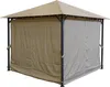 A sand-colored gazebo with side panels, shown from the front-right angle. Produktbild-Vorschau