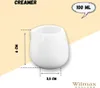 Lattiera Wilmax da 100 ml in porcellana bianca WL-995003/A Anteprima dell’immagine prodotto 4