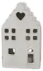 Clayre & Eef Teelichthalter Haus 17 cm Beige Porzellan Produktbild-Vorschau 1