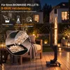 ZMH Stufa a pellet esterna 6KW camino da giardino Anteprima dell’immagine prodotto 3