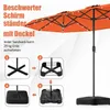 Doppelsonnenschirm mit Ständer, großer Terrassenschirm mit Produktbild-Vorschau 4
