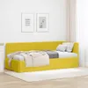 vidaXL Rohový rám postele s čelom žltý 90 cm x 200 cm zamat Náhľad obrázku produktu 2