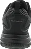 The back view of a black Skechers sneaker. Voir les images du produit