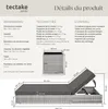 2 chaises longues en rotin avec structure en aluminium et Voir les images du produit 6