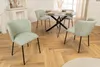 riess-ambiente Design Stuhl LYON grün-rosa kariert Bouclé Produktbild-Vorschau 4