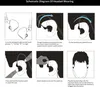 A diagram showing how to wear headphones. Podgląd zdjęcia produktu