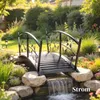 Outsunny Gartenbrücke aus Metall 120 cm Teichbrücke mit Produktbild-Vorschau 8
