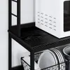vidaXL Scaffale da cucina in rovere nero 100 x 40 x 168 cm Anteprima dell’immagine prodotto 5