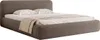 FEDVE Polsterbett Herat aus Bouclé-Stoff 200x200 cm, Braun Produktbild-Vorschau 6