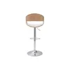 Miliboo - Design-Barhocker höhenverstellbar aus weißem Produktbild-Vorschau 6