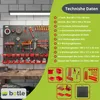 31 tlg. Stapelboxen Werkzeugwand 156x78cm Set Produktbild-Vorschau 11