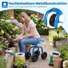 COSTWAY: sgabello da giardino girevole a 360° con rotelle, Anteprima dell’immagine prodotto 4