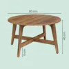 VASAGLE Couchtisch rund, 80 cm Wohnzimmertisch, konische Produktbild-Vorschau 8