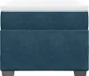 vidaXL Boxspringbett mit Matratze Dunkelblau 90x190 cm Samt Produktbild-Vorschau 4