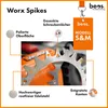 beos® Premium Edelstahl Spikes für Worx Landroid - Für Worx Produktbild-Vorschau 6