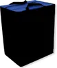 A black folding mattress with a blue top and handles, shown from a slightly elevated angle on a white background. Produktbild-Vorschau