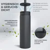 Schwarze Silikon-Toilettenbürste Edelstahl Produktbild-Vorschau 4