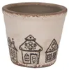 Clayre & Eef Blumentopf Ø 12x11 cm Beige Keramik Produktbild-Vorschau 1
