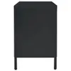 vidaXL TV stolek černý 105x35x52 cm ocel a sklo - TV Náhled obrázku produktu 5