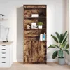 vidaXL Credenza rovere fumé 70x35x180 cm materiale a base Anteprima dell’immagine prodotto 3