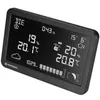 A black digital weather station displaying various weather data. Produktbild-Vorschau