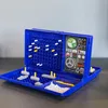 A blue Battleship board game is open and displayed on a dark surface. Náhľad obrázku produktu