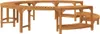 vidaXL Whirlpool-Umrandung Braun Ø275 x 55,5 cm Massivholz Produktbild-Vorschau 4