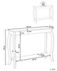 BELIANI Konsola stolik z półką czarny 100 x 30 cm styl Podgląd zdjęcia produktu 3