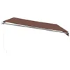 vidaXL Markise Manuell mit LED Braun 500x350 cm Produktbild-Vorschau 5